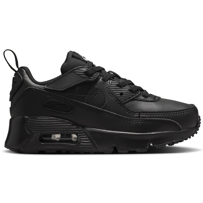 Nike K Air Max 90 Easyon Ltr Ps- Black/Black-Black-White