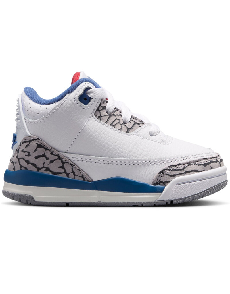 Jordan Td Jordan 3 Retro Bp- White/Varsity Red True Blue Ce