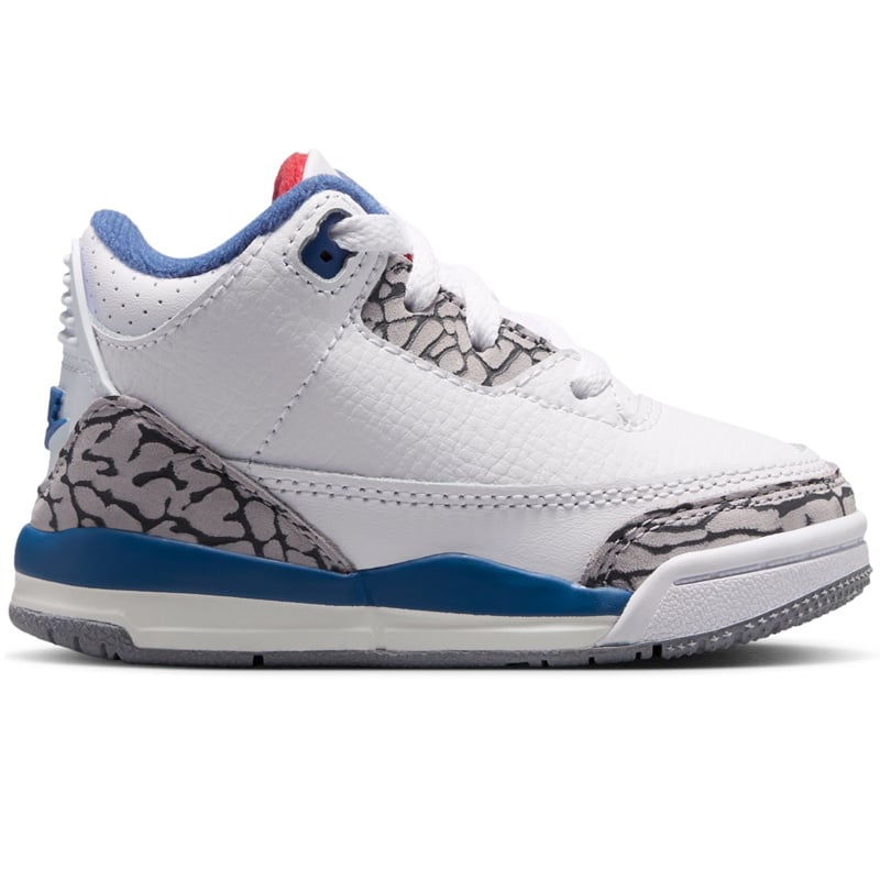 Jordan Td Jordan 3 Retro Bp- White/Varsity Red True Blue Ce