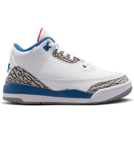 Jordan K Jordan 3 Retro Bp- White/Varsity Red True Blue Ce