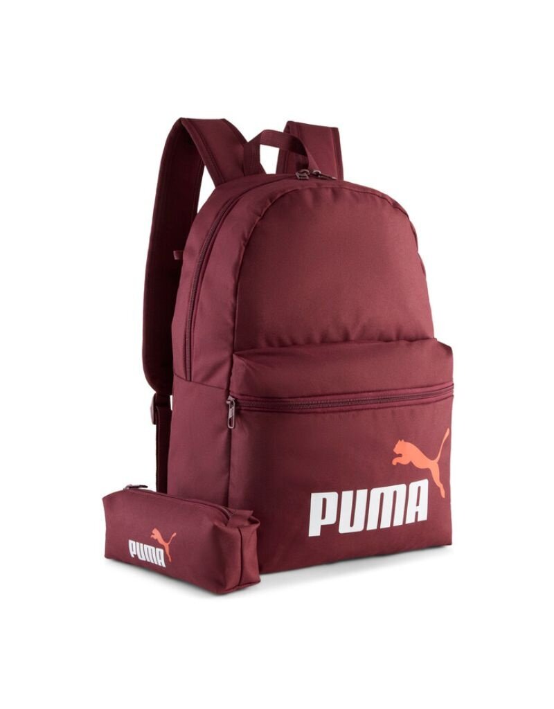 Puma Puma Phase Backpack Set- Ruby Shimmer-Glowing Red