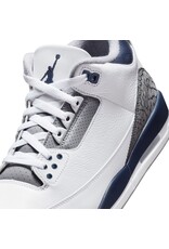 Jordan Air Jordan 3 Retro- White/Navy/Grey