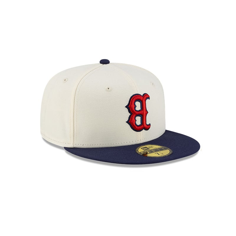 New Era 5950 Bosred Updown Chrome Otc
