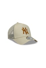 New Era New York Yankees Trucker- Beige/Gold