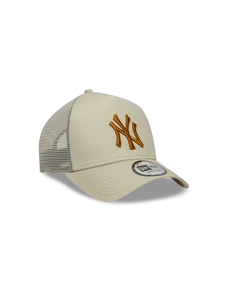 New Era New York Yankees Trucker- Beige/Gold