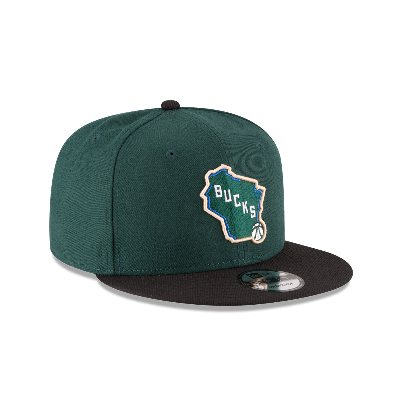 New Era New Era 2025-26 City Edition 9Fifty The East Milwaukee Bucks- Green/Beige