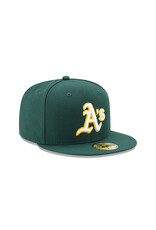 New Era Oakland Athletics Authentic Collection 59FIFTY Cerrada- Green/Yellow