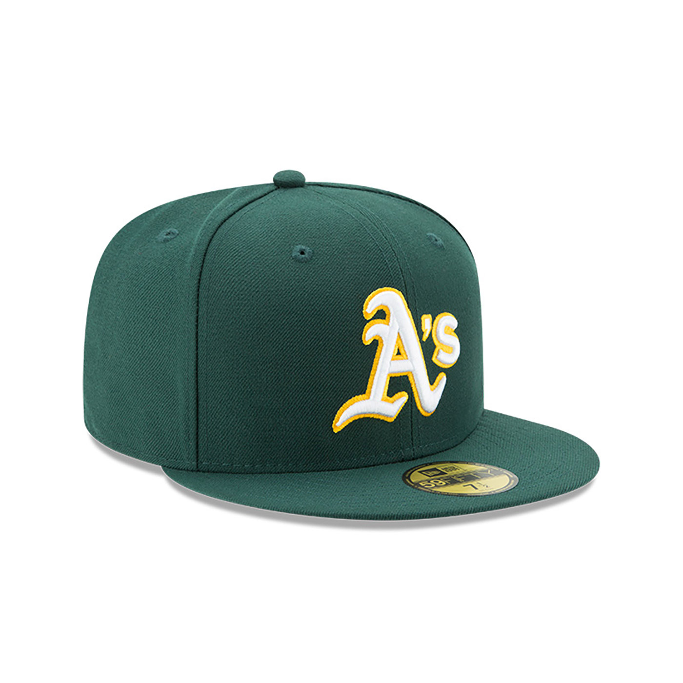 New Era Oakland Athletics Authentic Collection 59FIFTY Cerrada- Green/Yellow