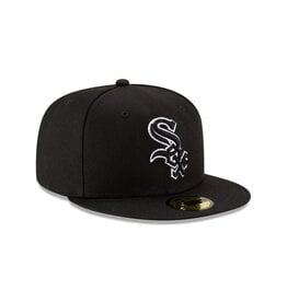New Era 59fifty Hat Chicago White Sox- Black White