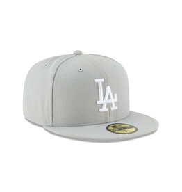 New Era 59FIFTY Los Angeles Dodgers-Lt Grey/White
