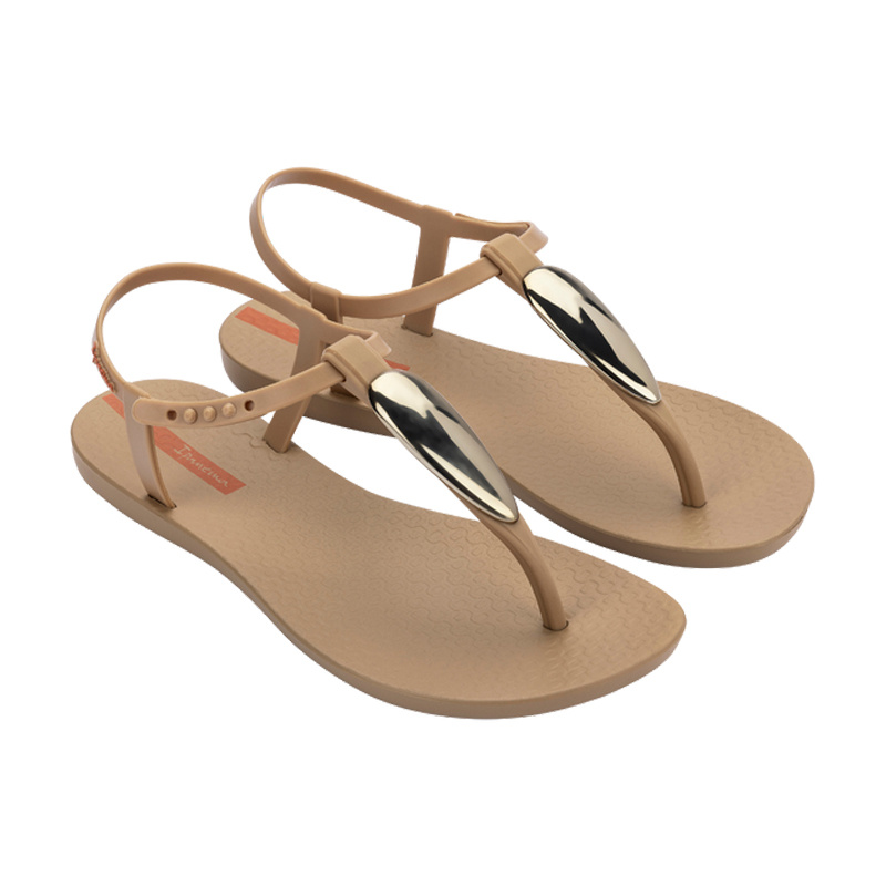 Ipanema Ipanema Class Luxury Sandal Fem - Beige/Gold/Orange