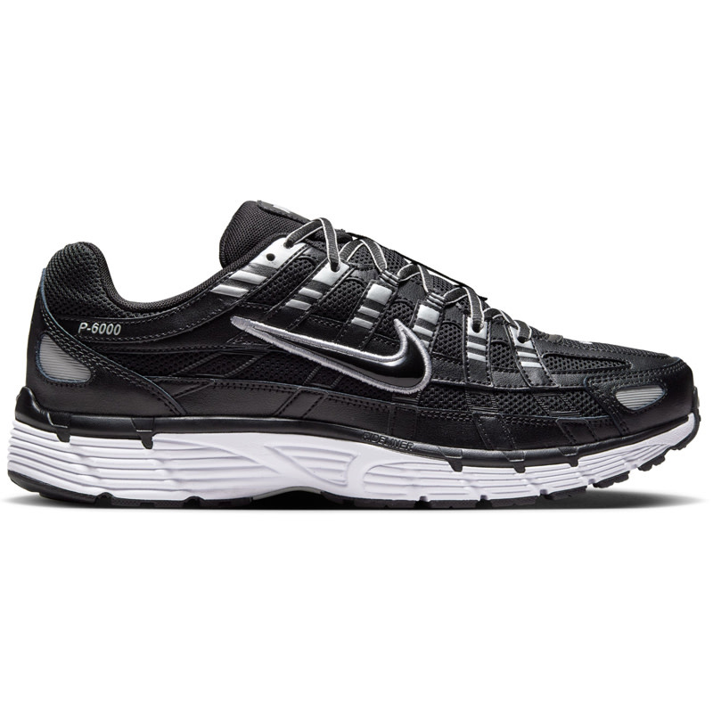 Nike Nike P-6000- Black/Black White Mtlc Silver