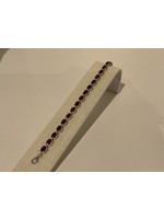 Jordans SS Red Stone CZ Bracelet