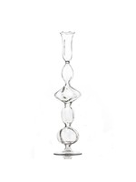 Jordans Glass Candlestick with Flat Ball