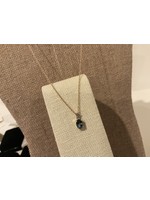 Jordans Blue Topaz & Diamond Pendant Necklace