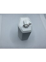 Jordans Oval Curved Diamond Band  .18 cttw 14kwg