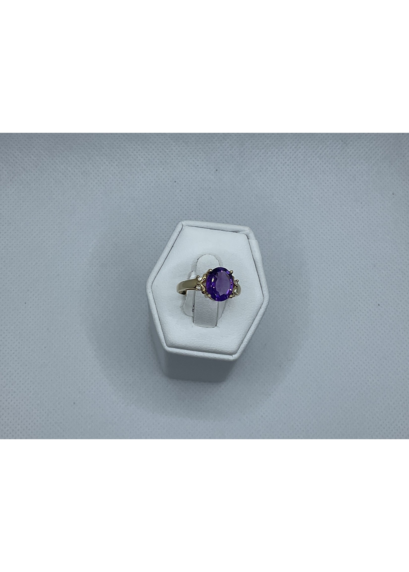 Jordans Amethyst with Double Diamond Ring