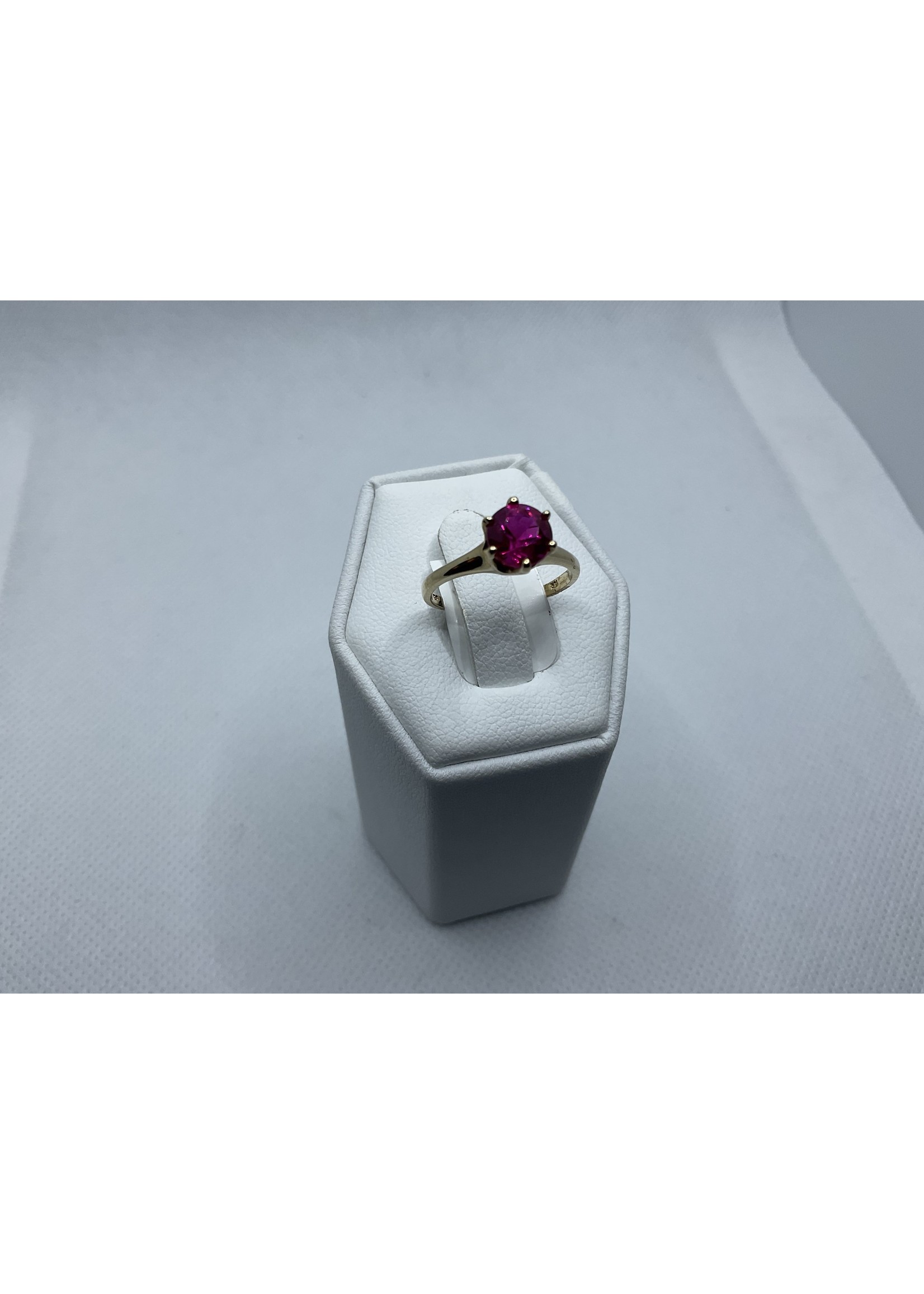 Jordans Ruby Solitaire Birthstone Ring 10k July