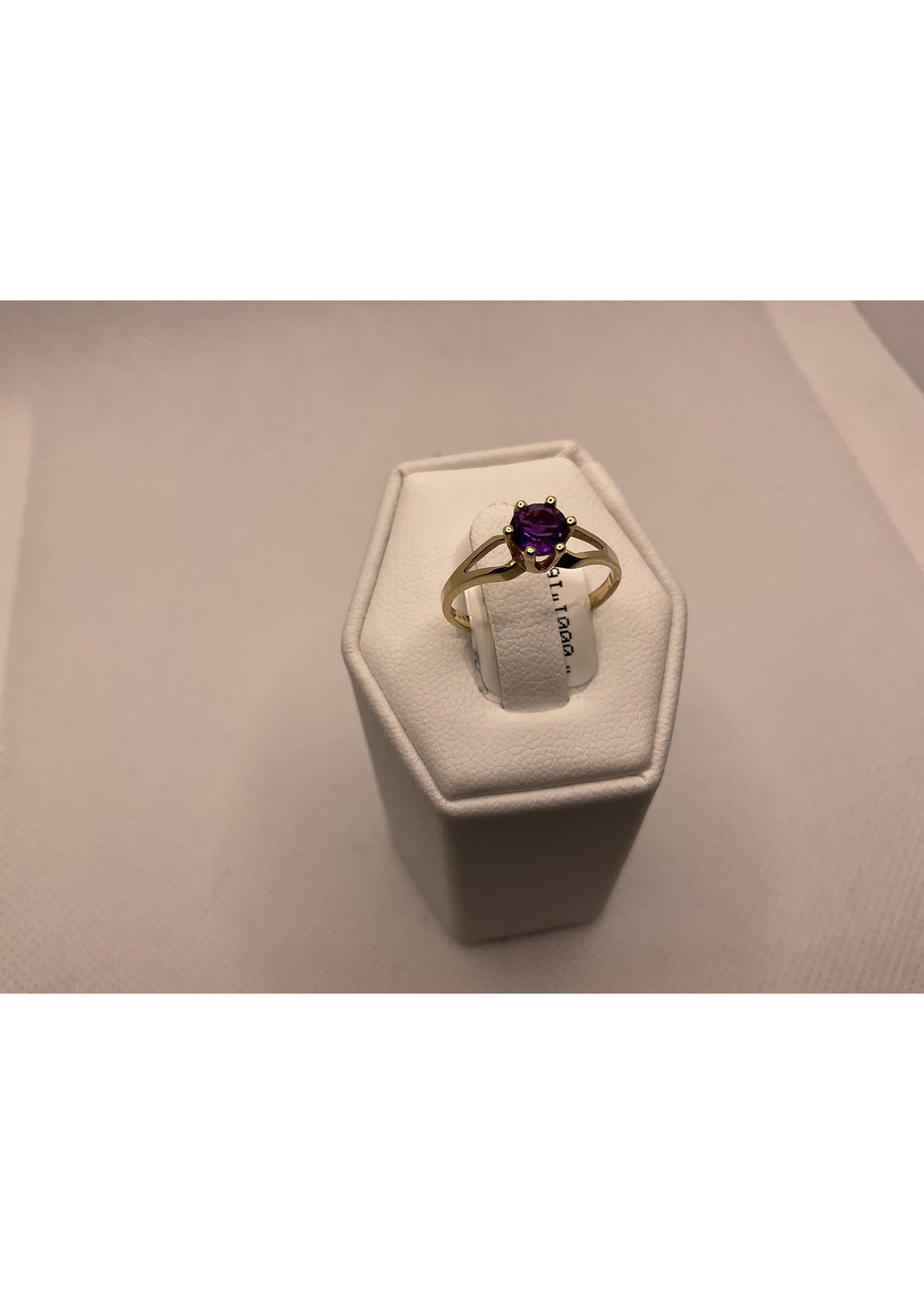 Jordans Amethyst Solitaire Birthstone Ring 10k February