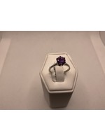 Jordans Amethyst Birthstone Solitaire 10k White