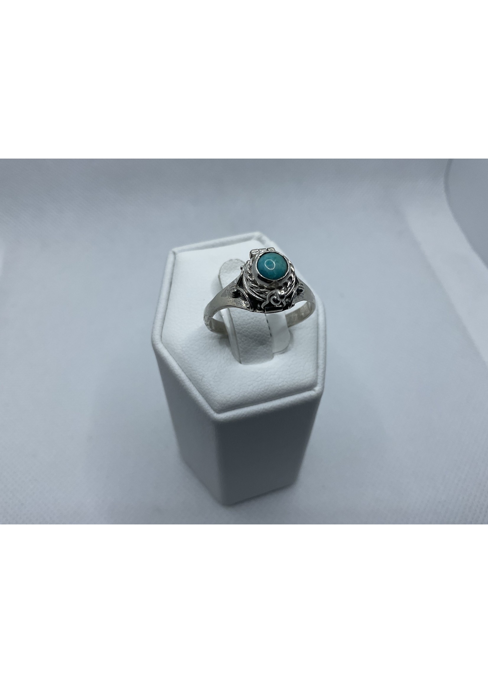 Jordans Genuine Turquoise Small Poison Ring Sterling 9.5