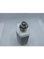 Jordans Genuine Blue Stone Poison Ring Sterling 10