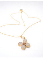 Wendy Perry Designs Moonstone Fleur Necklace