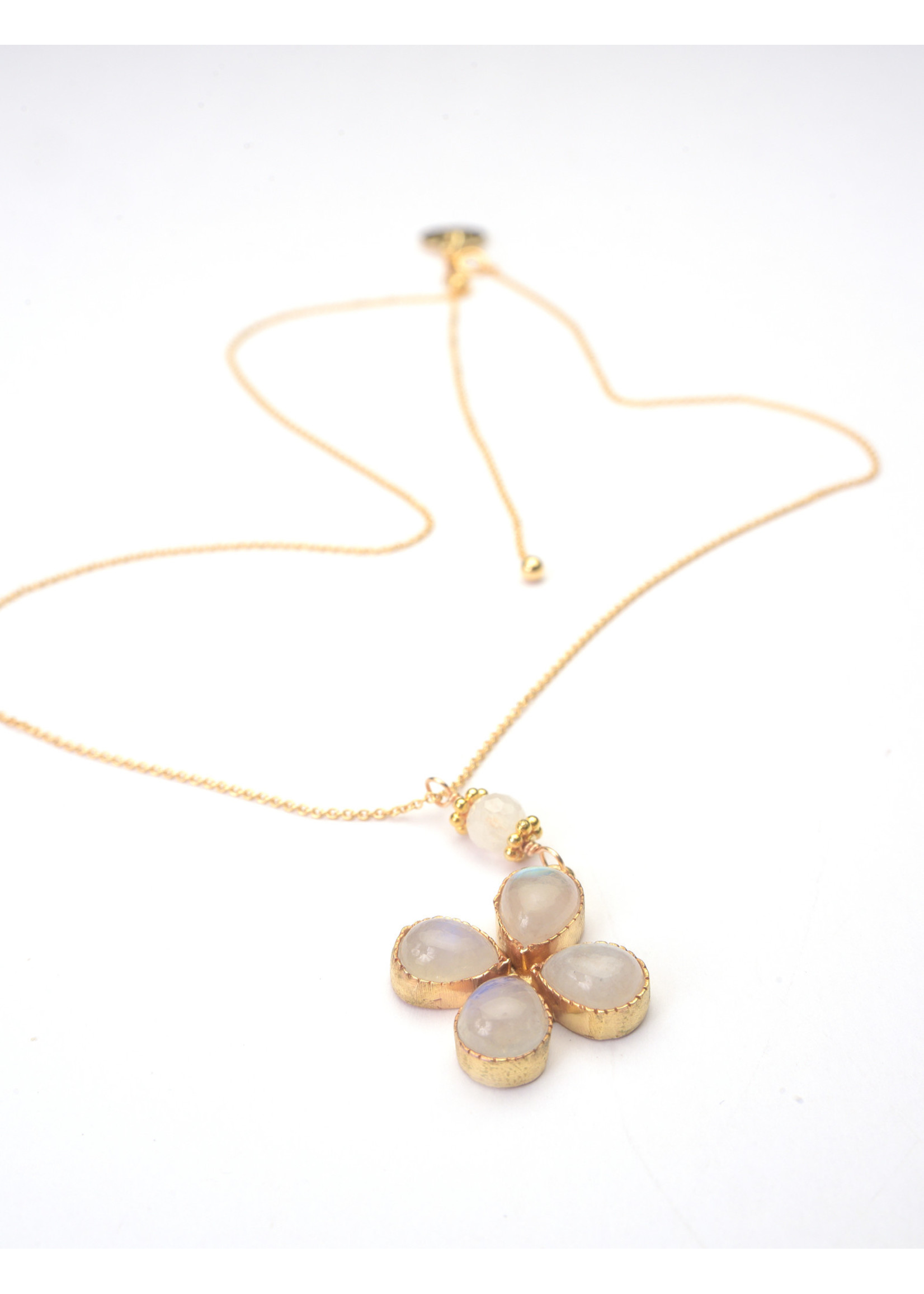 Wendy Perry Designs Moonstone Fleur Necklace