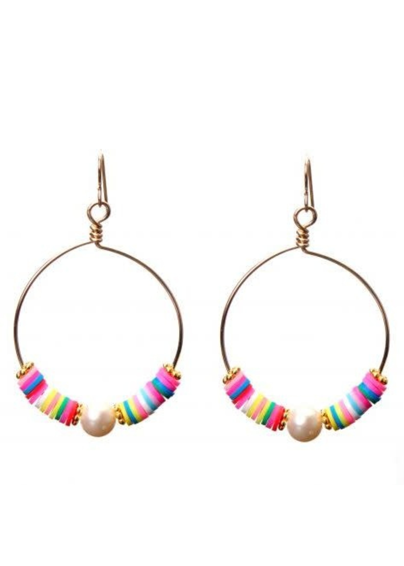 Wendy Perry Designs Funfetti Pearl Playa Earring