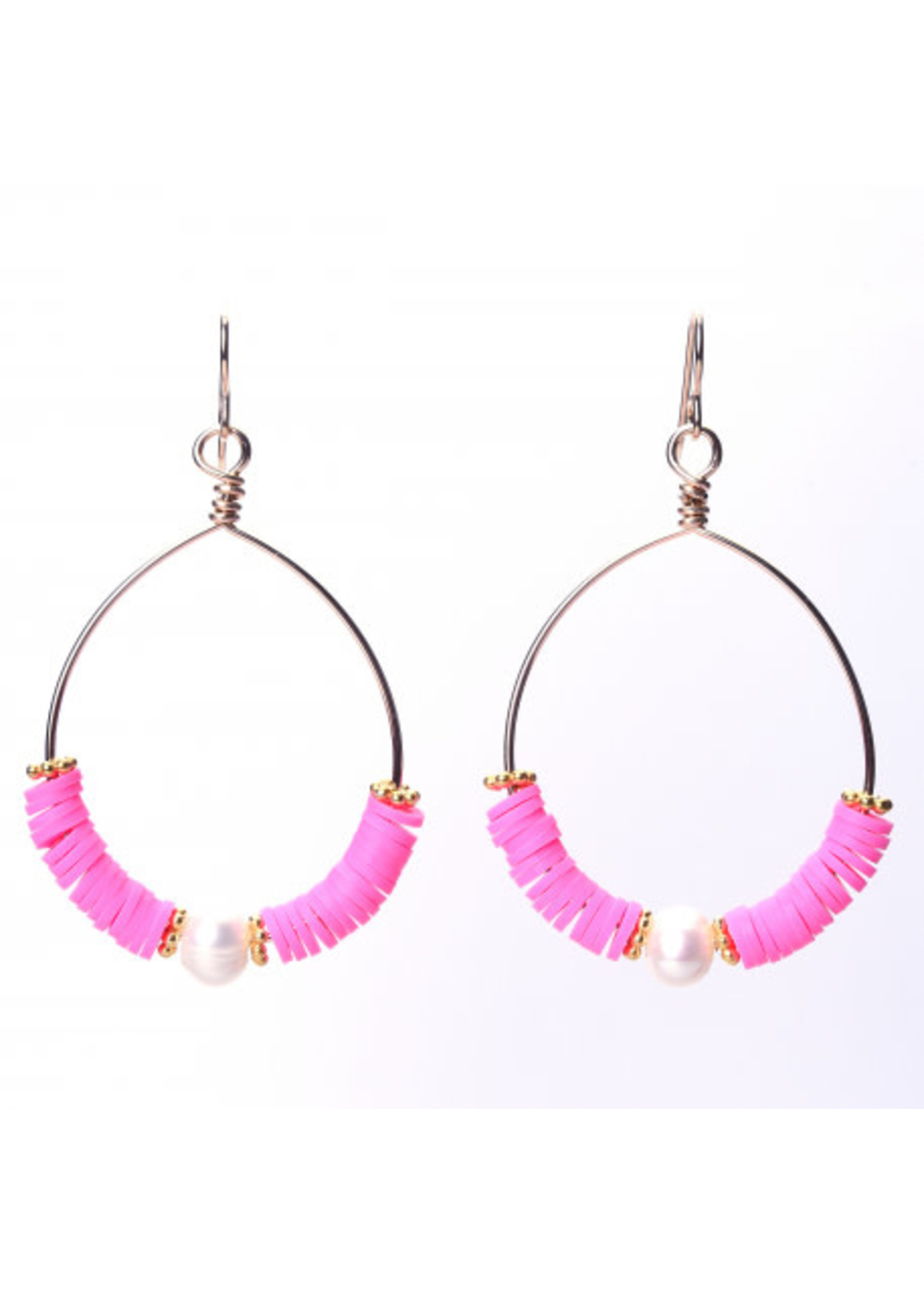 Wendy Perry Designs Flamingo Pink Playa Earring