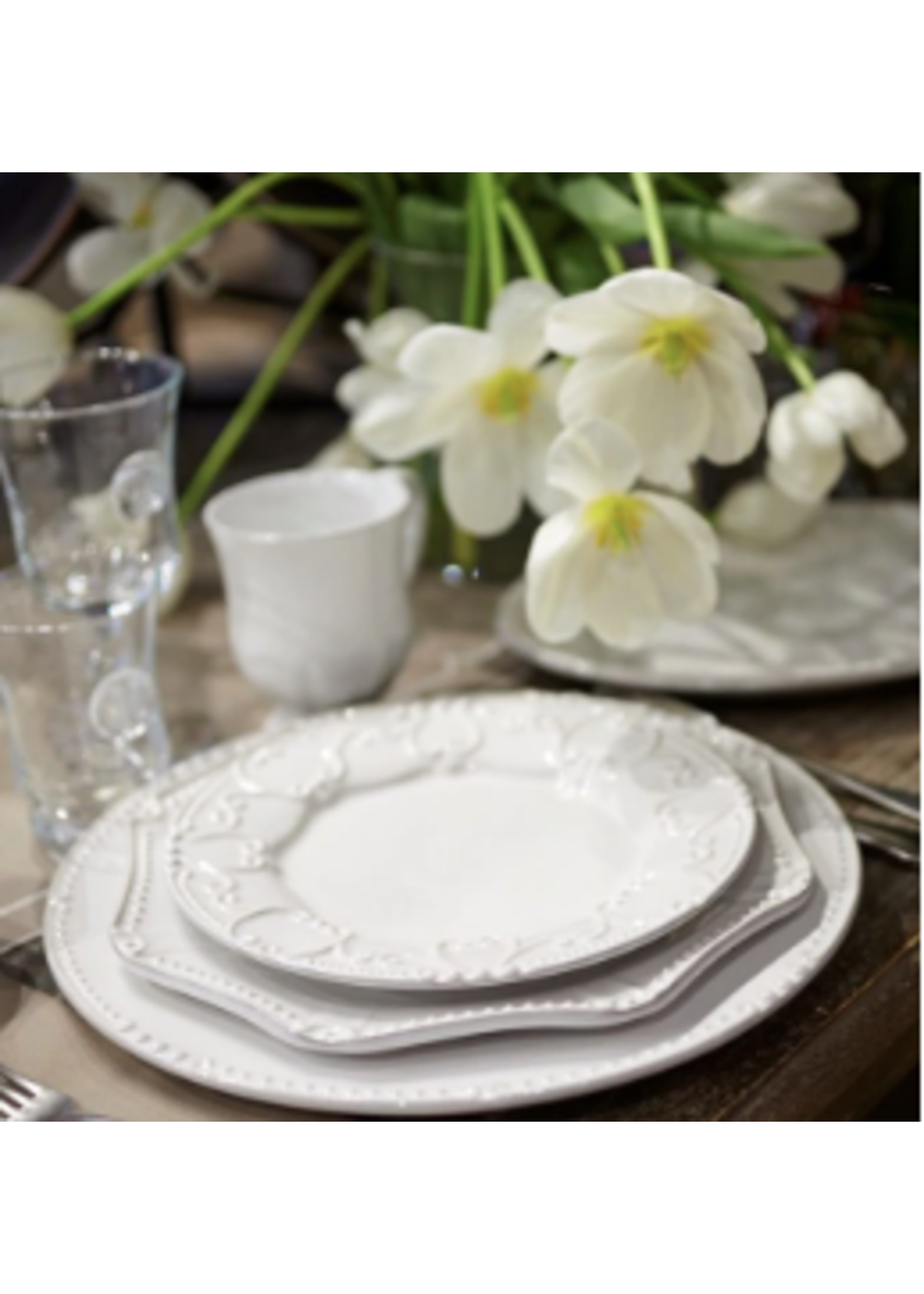 Skyros Designs Isabella Pure White Round dinner