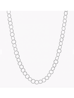 Jordans 36in Sterling Circle Necklace