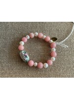 Wendy Perry Designs Pink Jade Chinoiserie Bracelet
