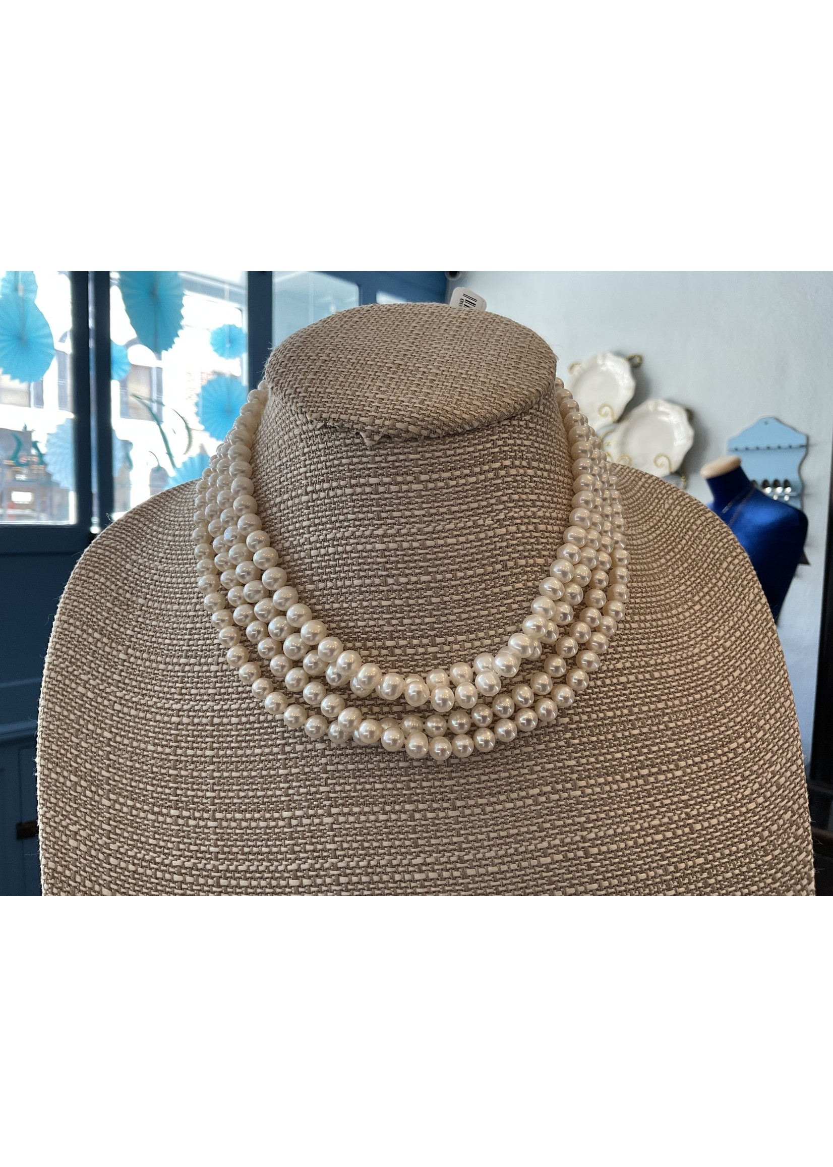 Jordans FW Cult Pearl Necklace Sterling