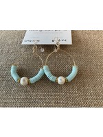 Wendy Perry Designs Mint Pearl Playa Earring