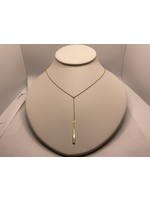 Jordans 10k Lariat Necklace Adjustable