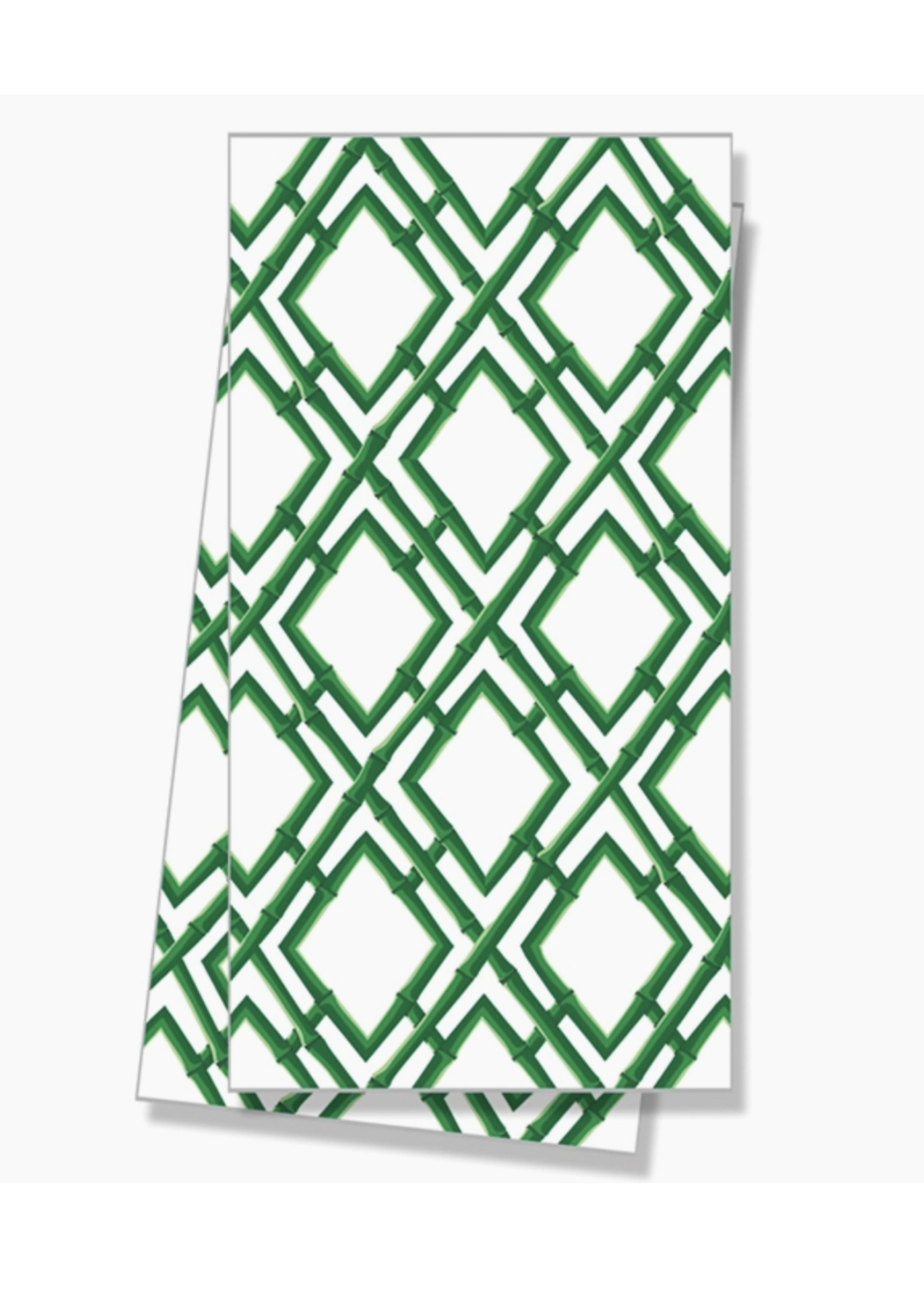 Jordans Green Bamboo Trellis Tea Towel