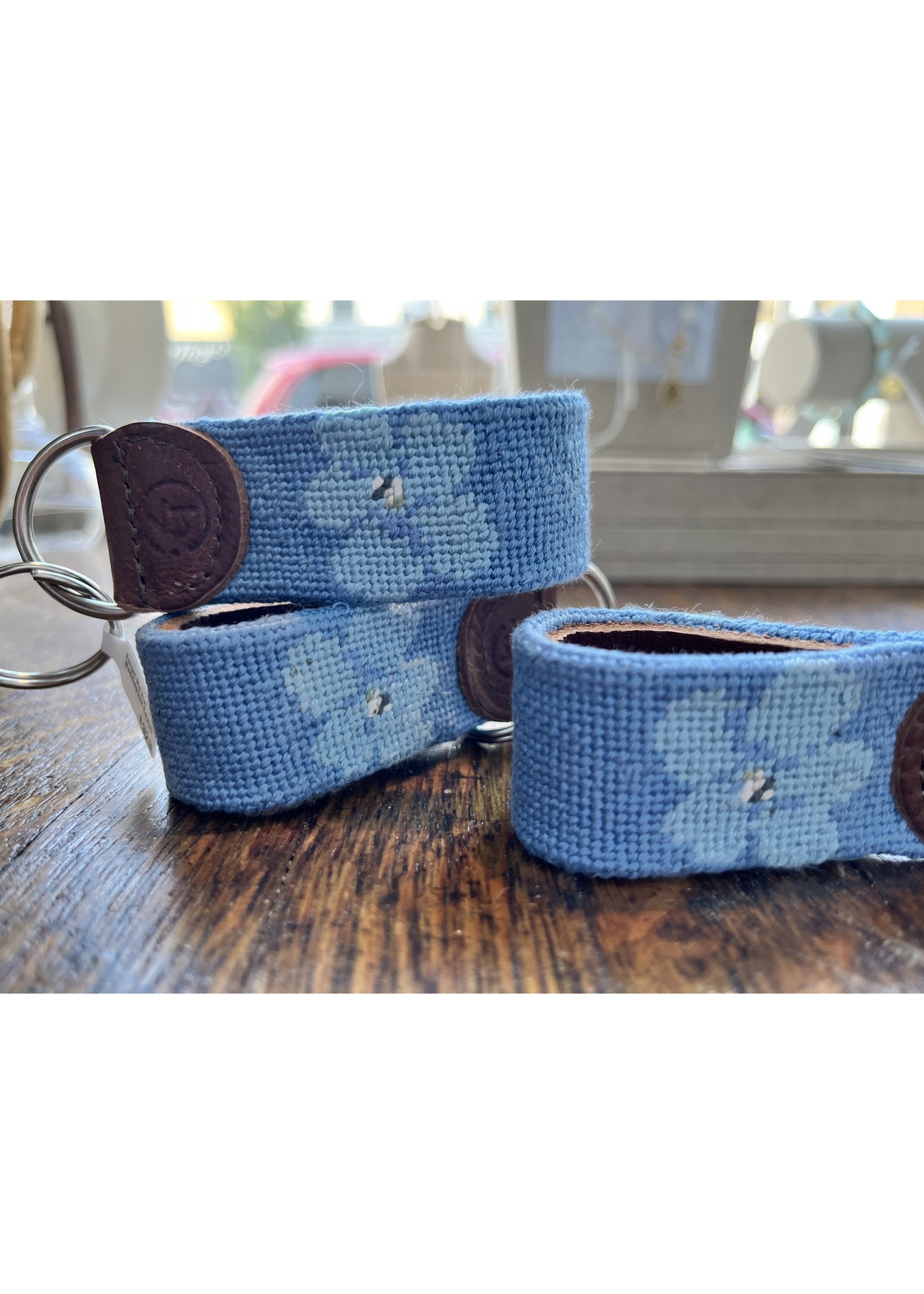 Jordans Forget Me Not Needlepoint Keyfob