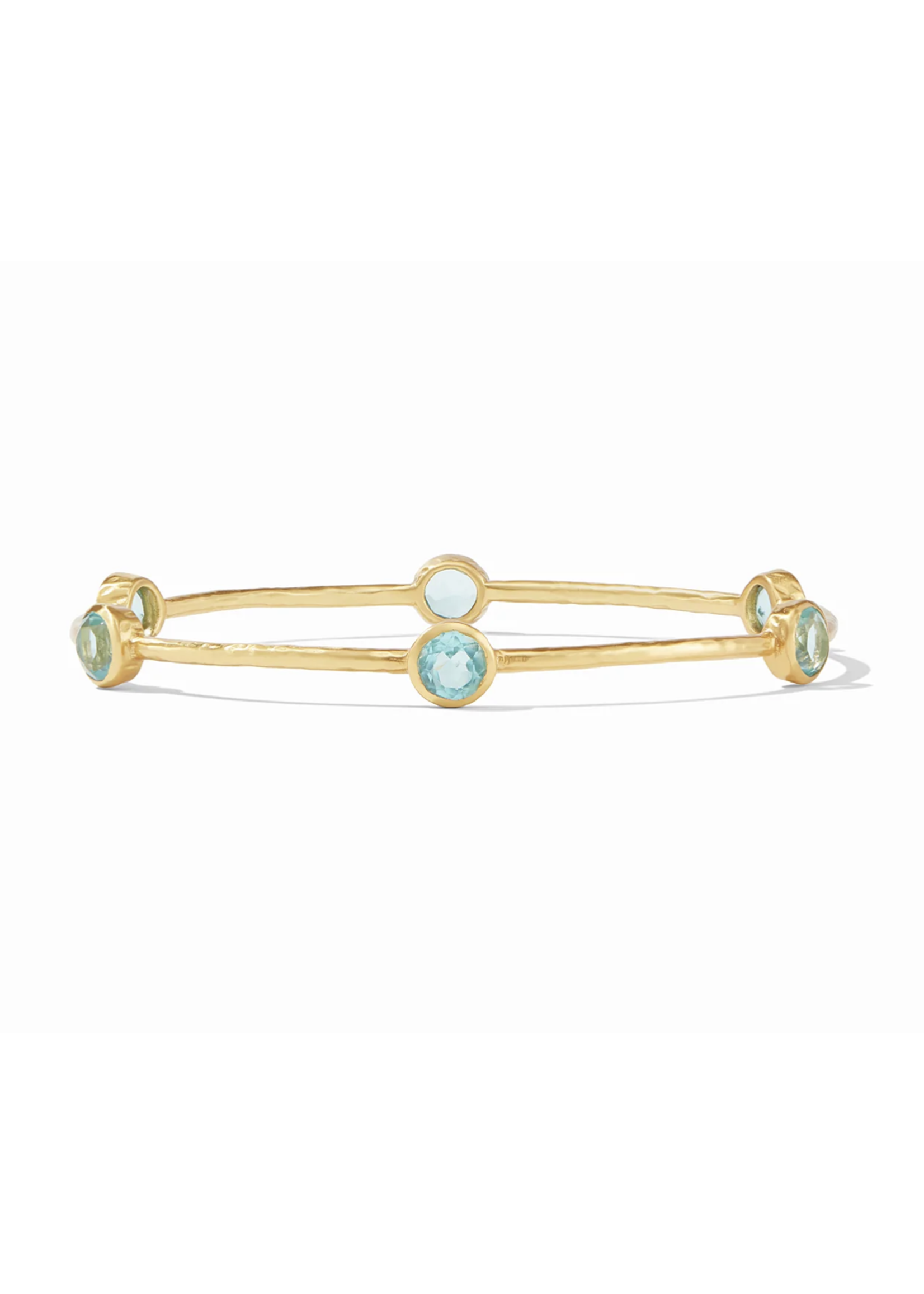 Julie Vos Milano Bangle Bahamian Blue - Medium