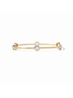 Julie Vos Milano Bangle Blue Chalcedony - Medium