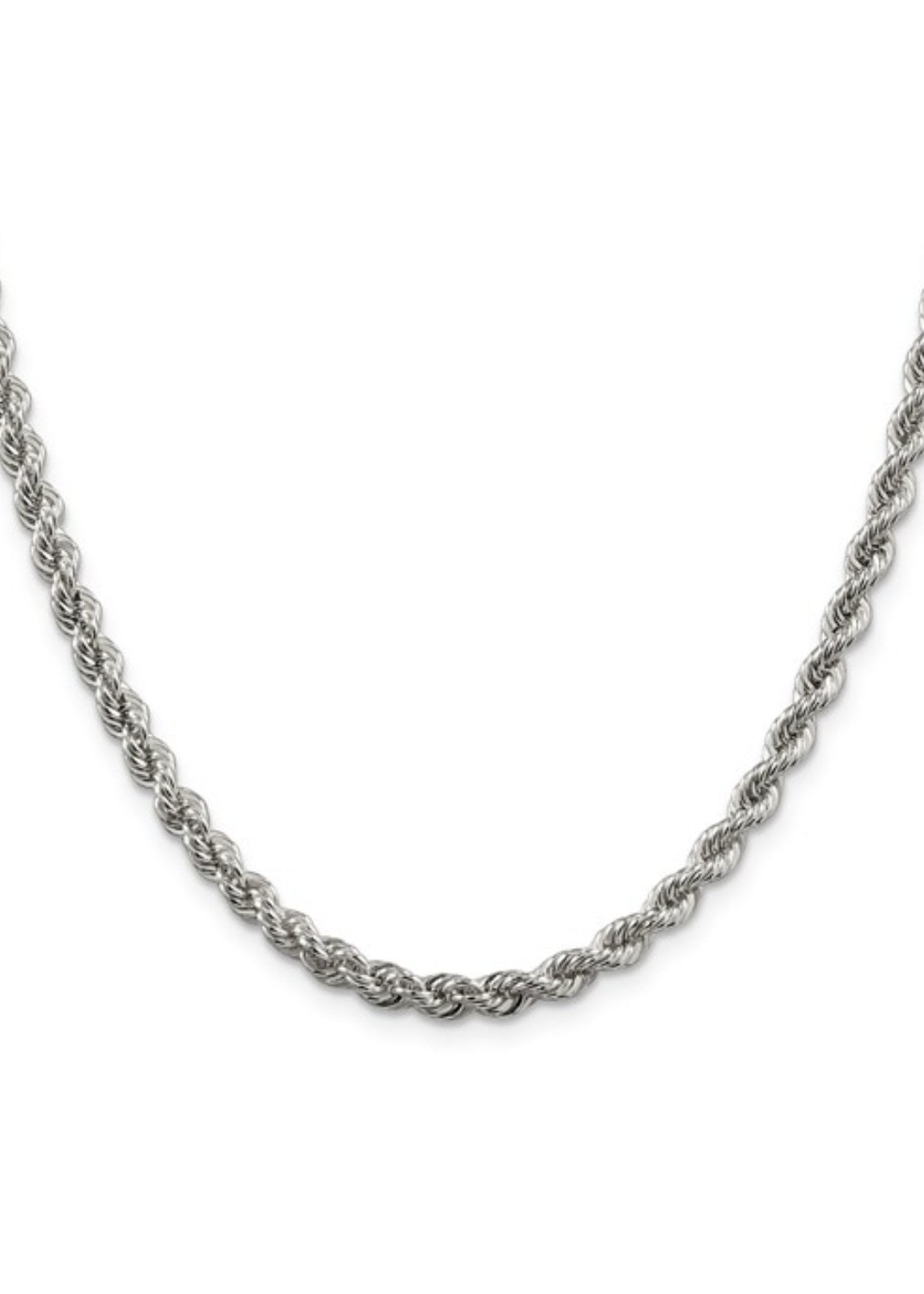 Jordans Solid Sterling 4.3mm Rope Chain 22"