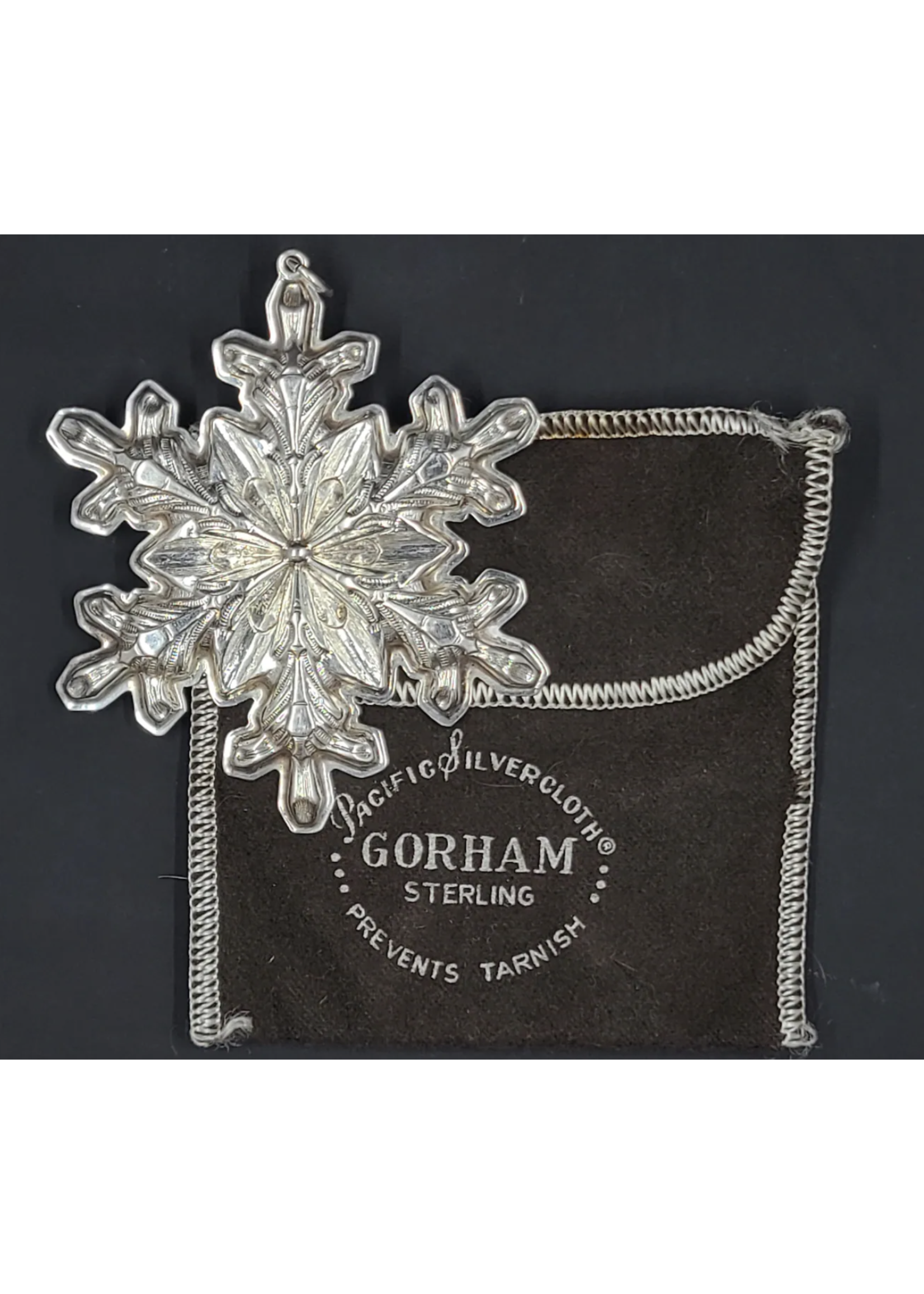 Gorham Estate Gorham Sterling Snowflake Ornaments
