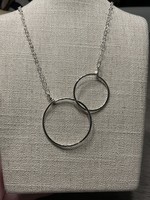 J Mills Sterling Intertwined Circle Necklace