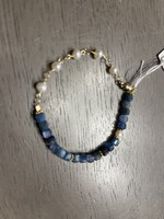 J Mills Kyanite and Pearl Magnetic Bracelet