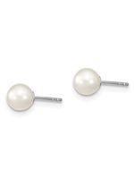 Jordans 6-7 mm FW Cult Pearl Stud in Sterling