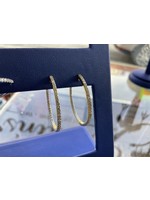 Jordans 1 cttw In and Out 14k Gold Hoops