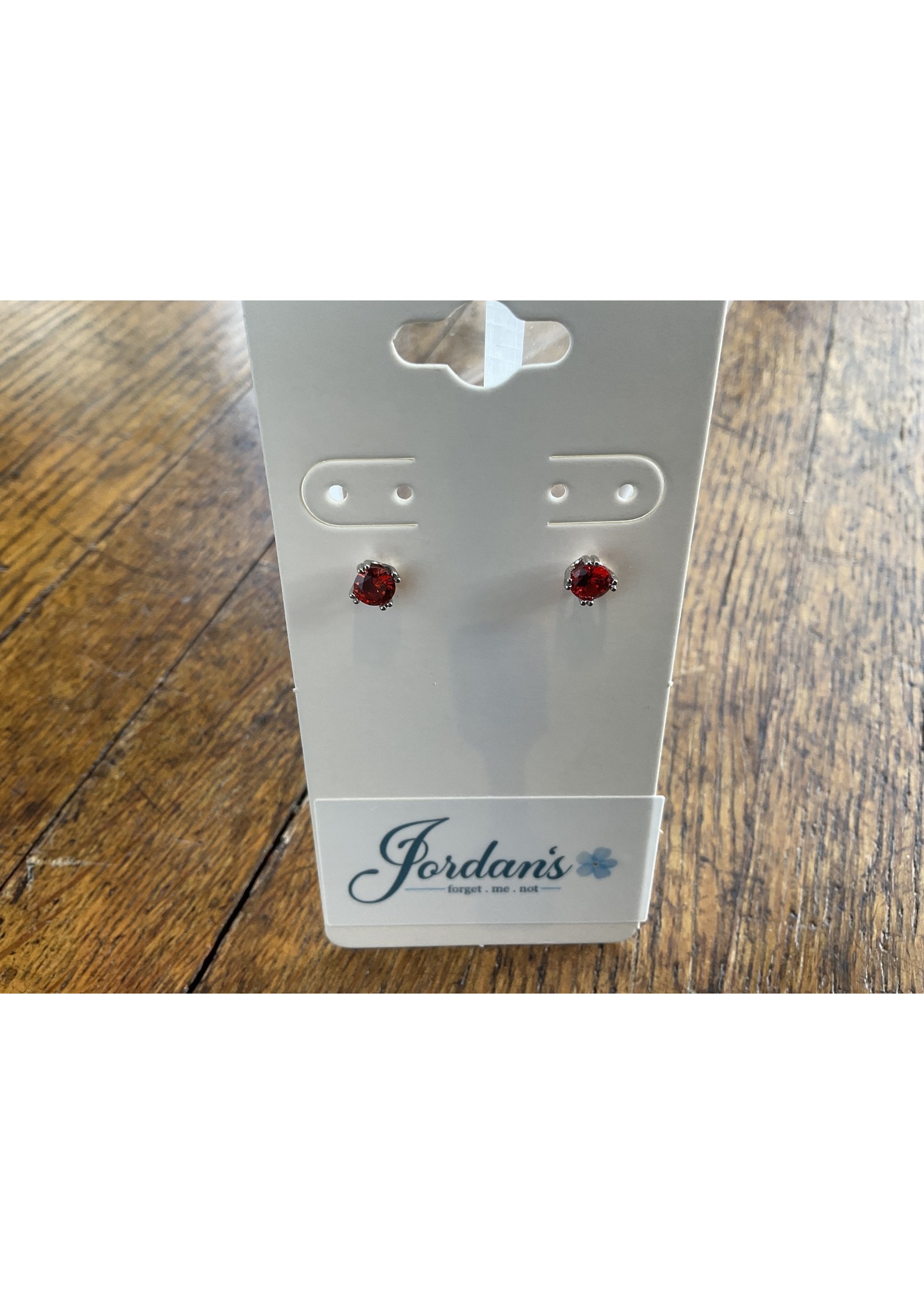 Jordans Sterling Birthstone Earring 4mm