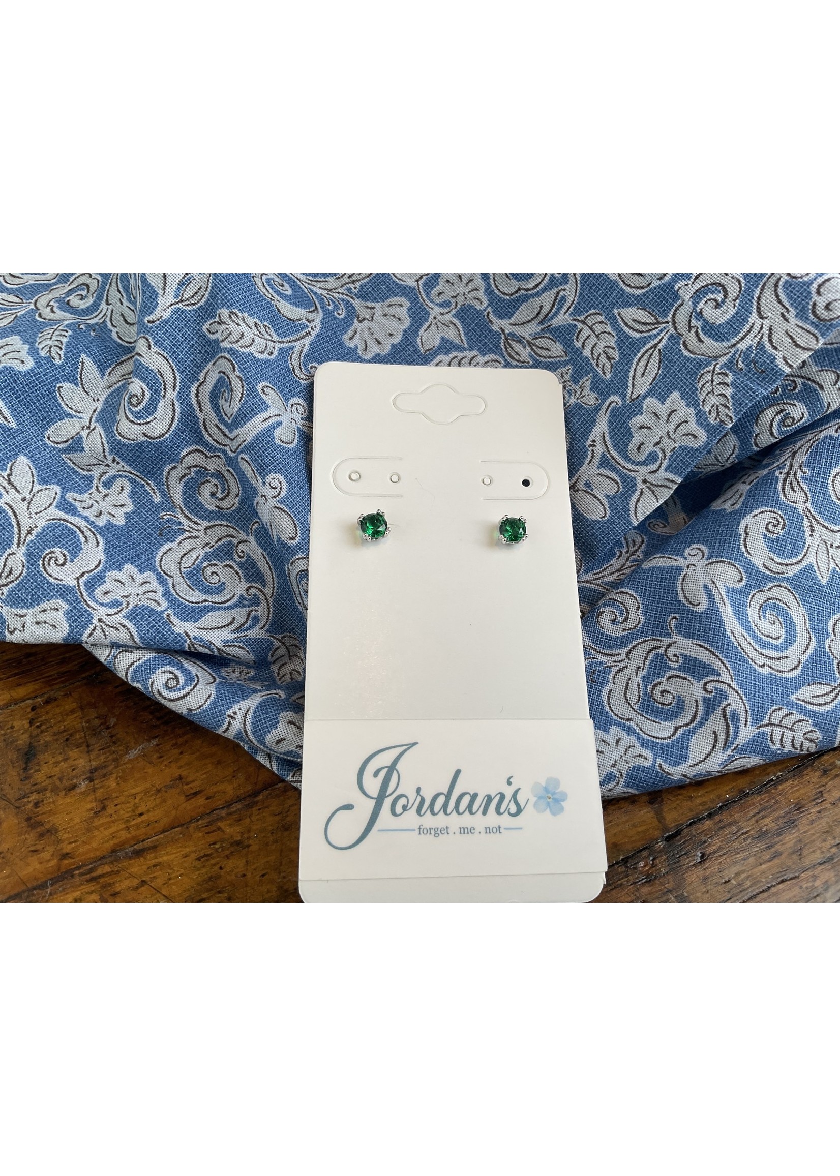 Jordans Sterling Birthstone Earring 4mm