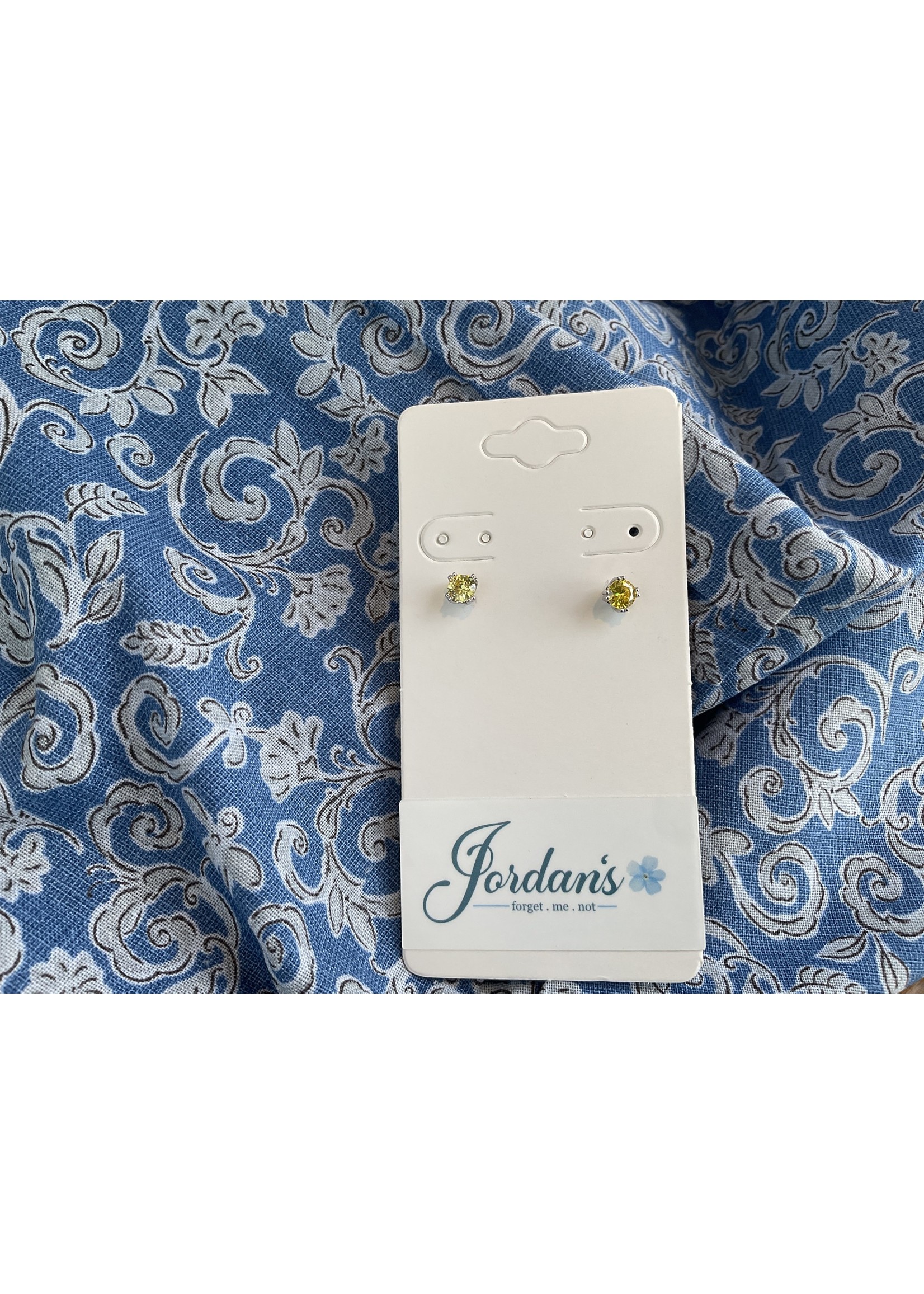 Jordans Sterling Birthstone Earring 4mm