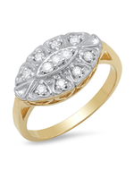 Jordans Princess Ring 1/4 cttw Diamond 10k Gold Sz 6